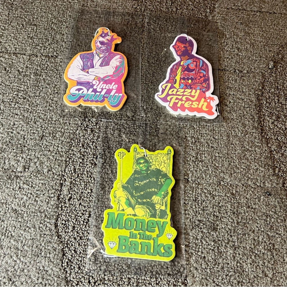 The Fresh Prince of Bel-Air Car Air Fresheners Hanging Set of 3 Bundle Lot Funny